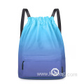 Travel School Gym Original Backpack Gradient Color Rainbow Drawstring Bag For Travel School For Beach